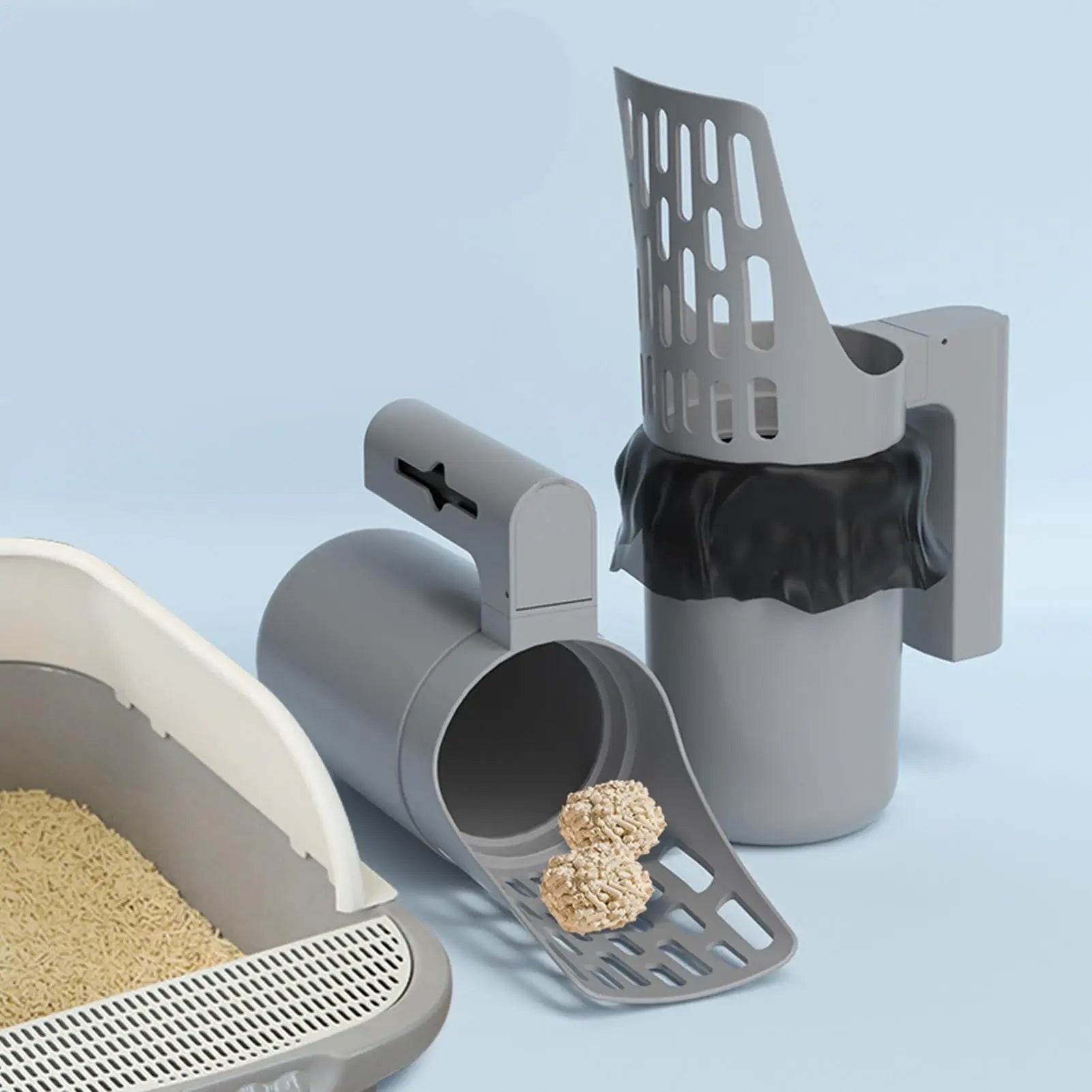 Cat Litter Scoop with Holder