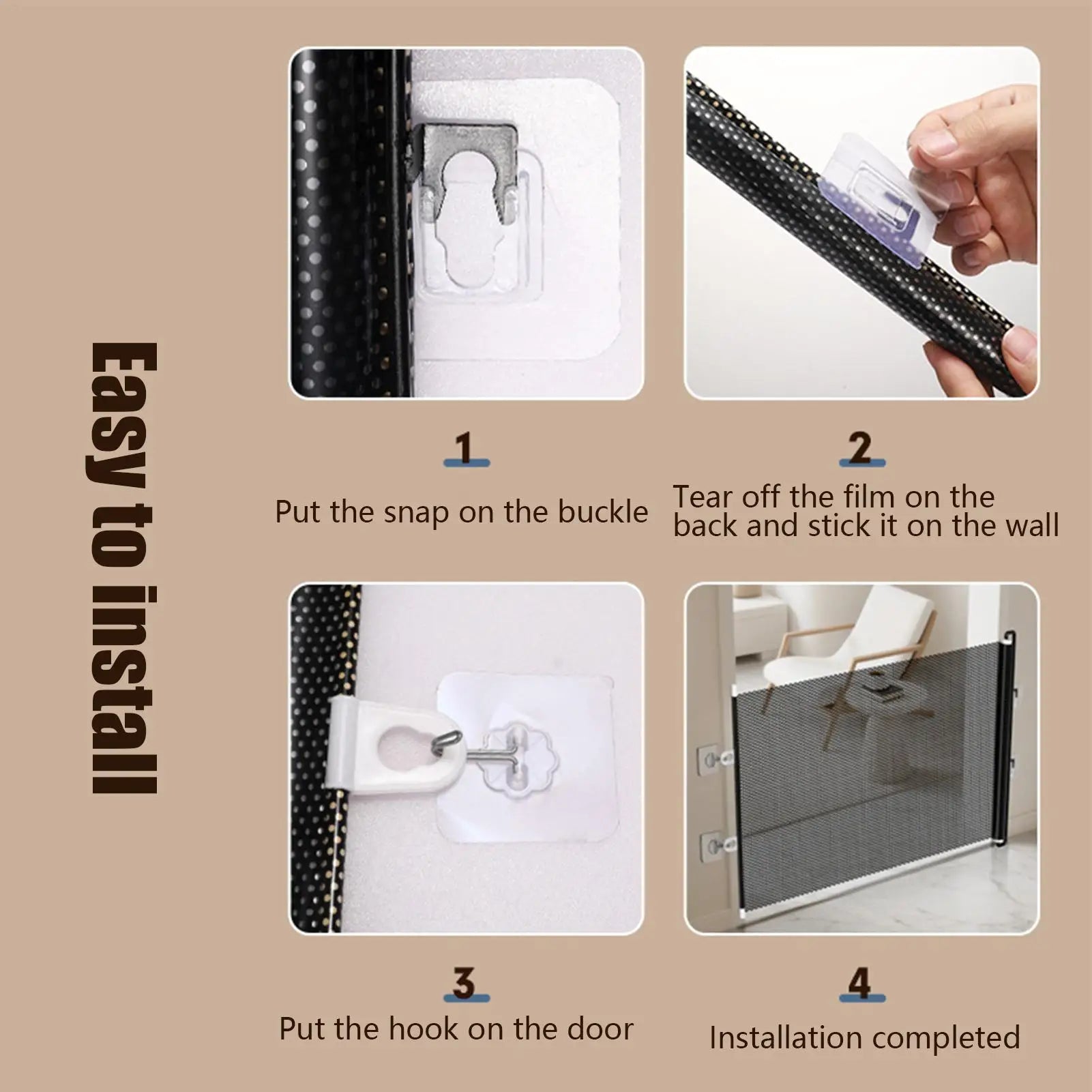 Retractable Mesh Dog Gate
