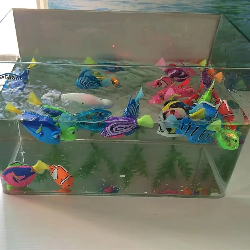 LED Interactive Robot Fish Cat Toy