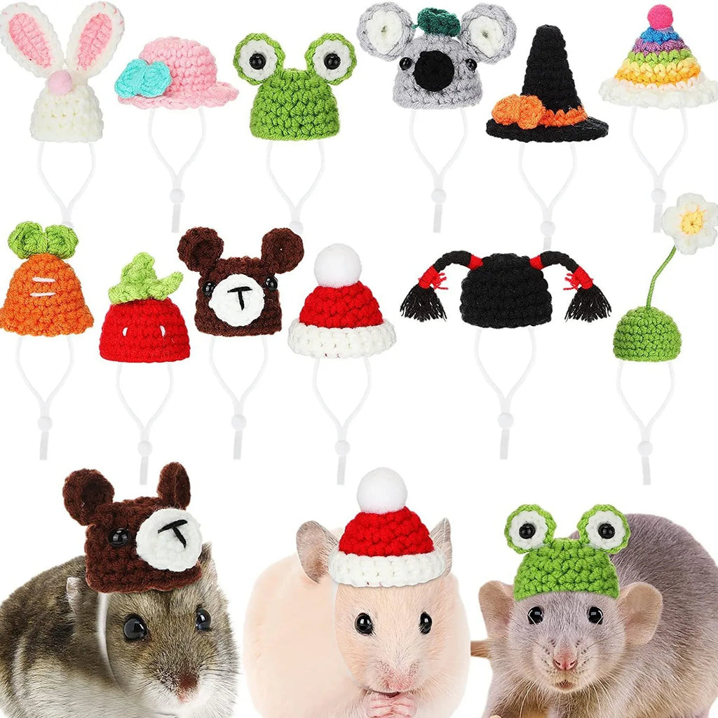 Knitted Hat for Hamsters & Small Pets