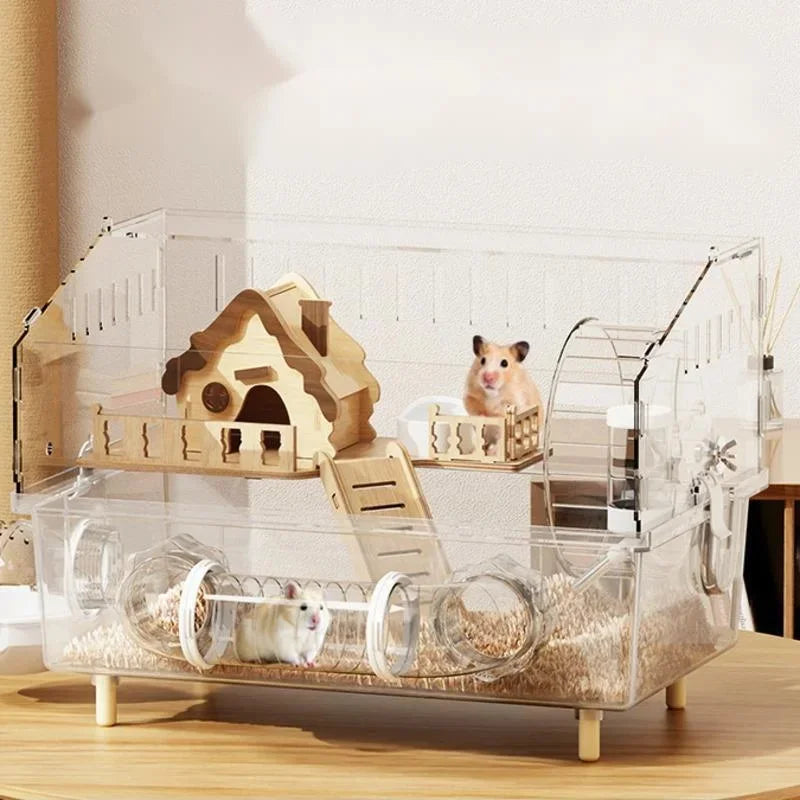 Large Transparent Hamster Cage