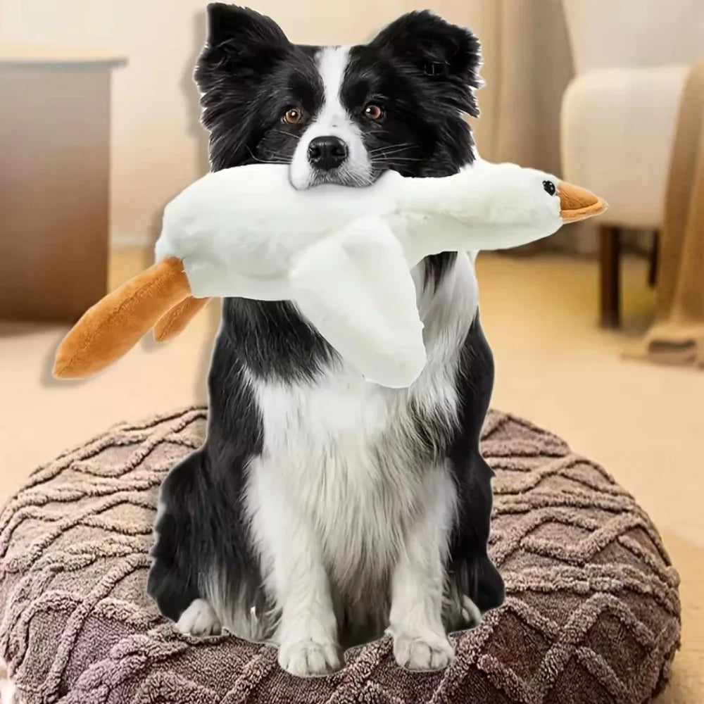 Plush Goose Dog Toy