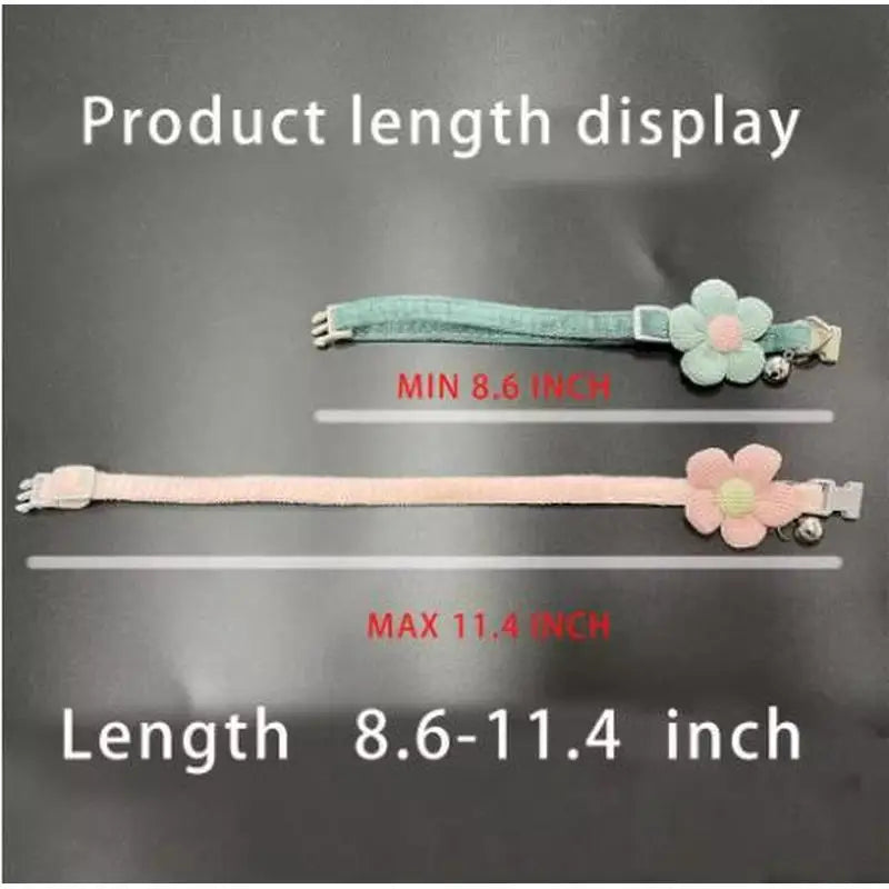 Flower Cat Collar with Bell