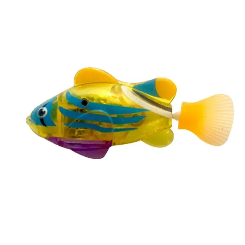 LED Interactive Robot Fish Cat Toy