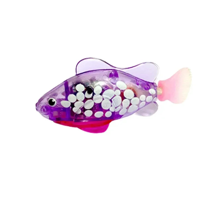 LED Interactive Robot Fish Cat Toy