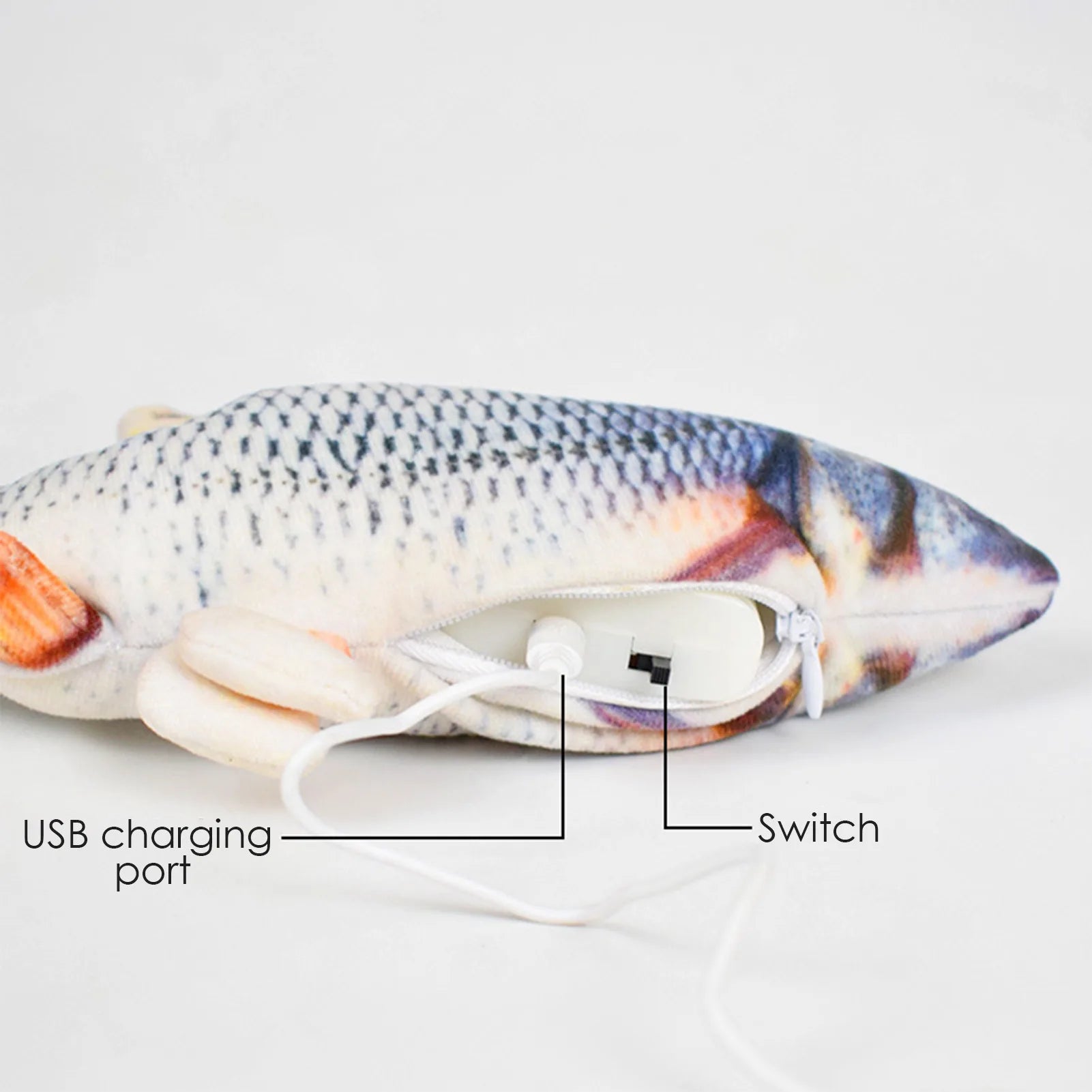 USB Electric Floppy Fish Cat Toy
