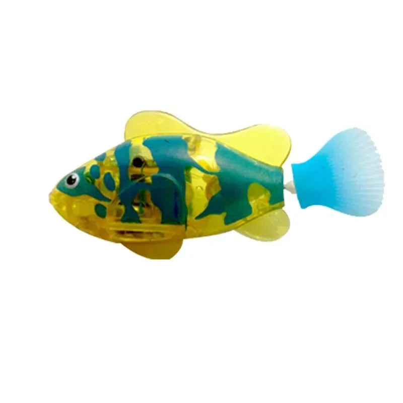 LED Interactive Robot Fish Cat Toy