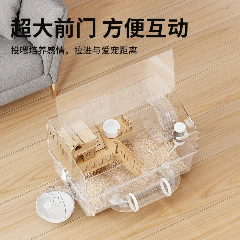Large Transparent Hamster Cage