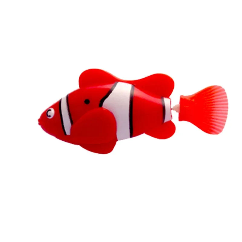 LED Interactive Robot Fish Cat Toy