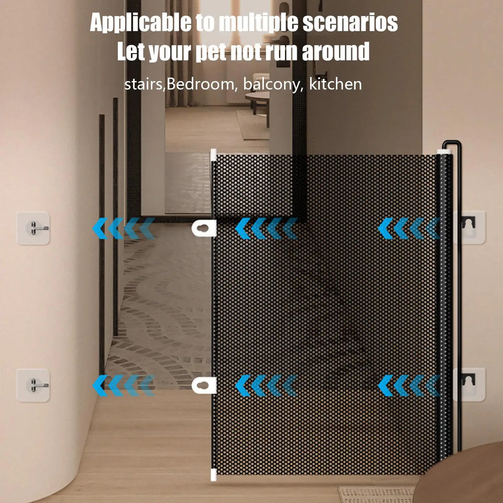 Retractable Mesh Dog Gate