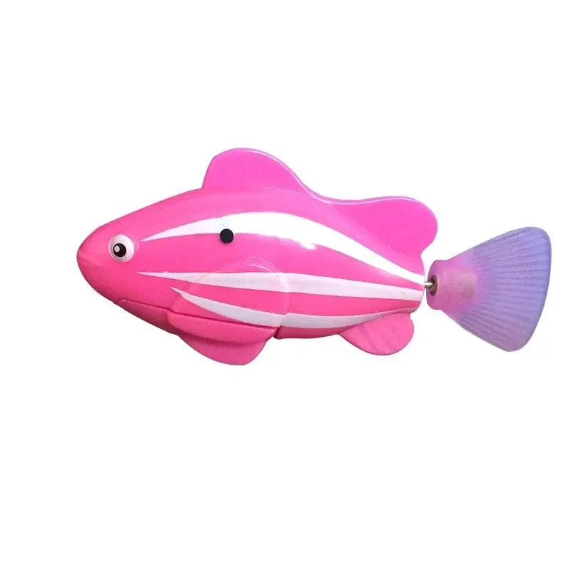LED Interactive Robot Fish Cat Toy