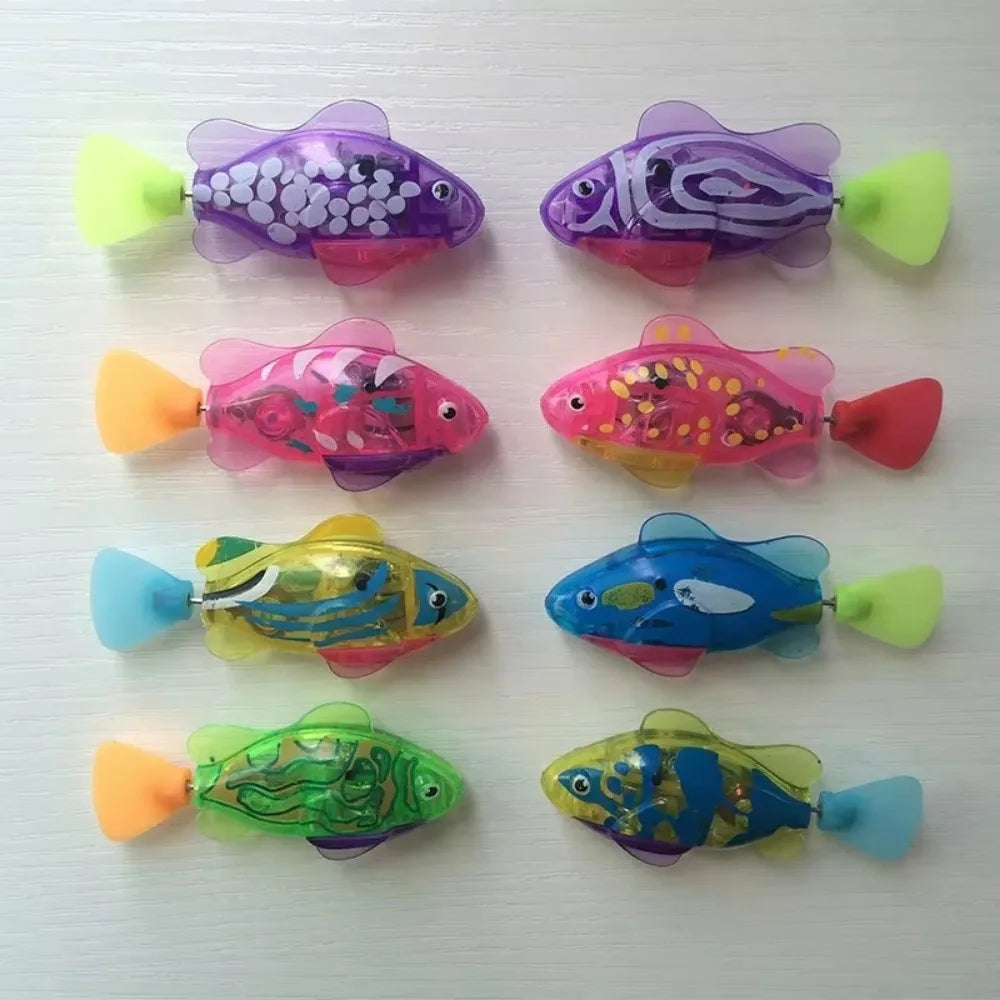 LED Interactive Robot Fish Cat Toy