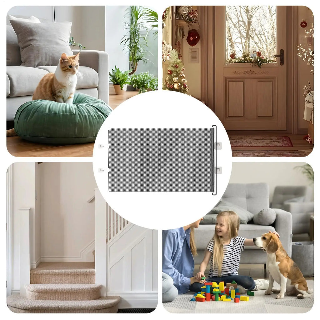 Retractable Mesh Dog Gate