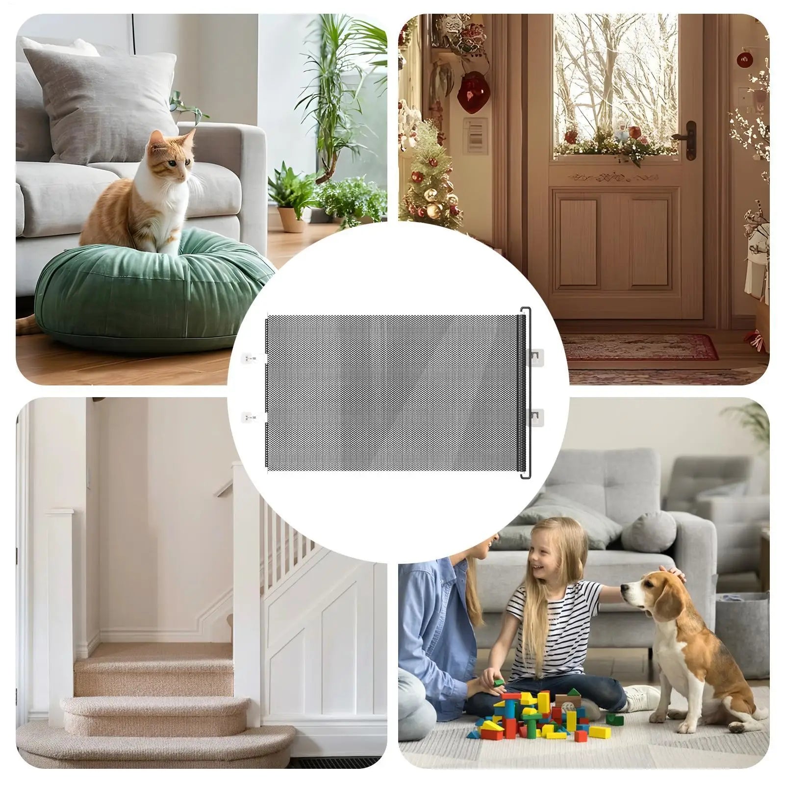 Retractable Mesh Dog Gate