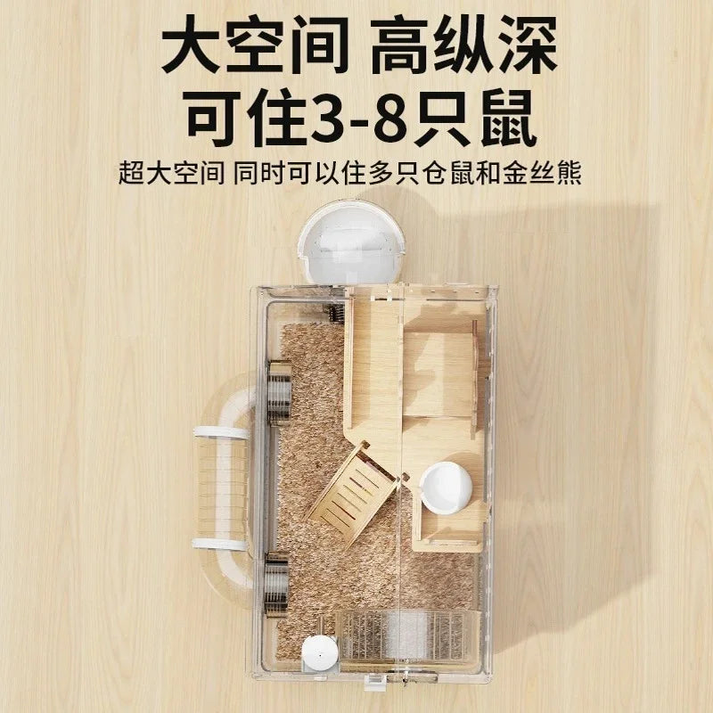 Large Transparent Hamster Cage