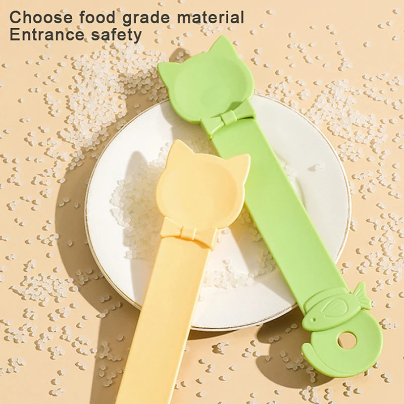 Long-Handle Cat Treat Feeder Spoon