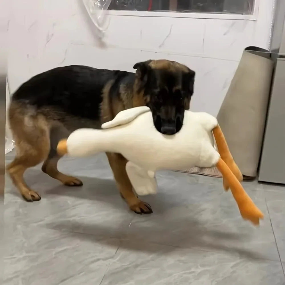 Plush Goose Dog Toy