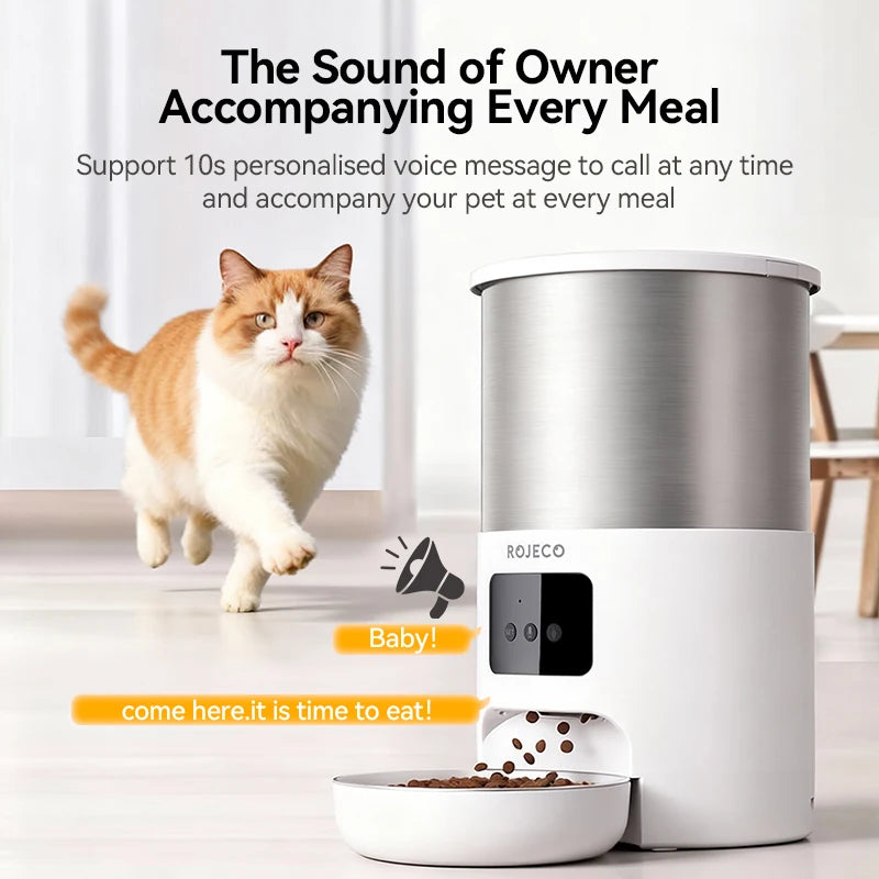 ROJECO 4.5L Smart Automatic Cat Feeder