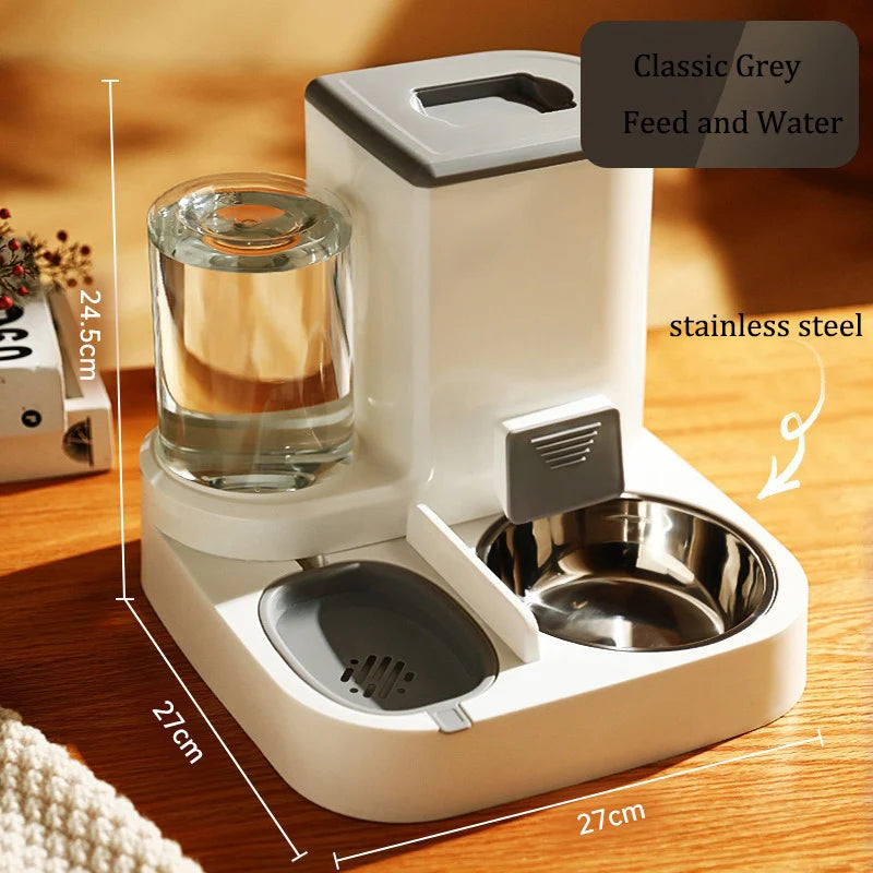 Gravity Pet Feeder & Water Dispenser