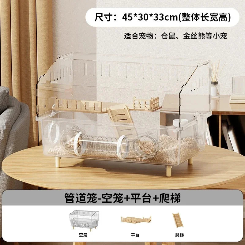 Large Transparent Hamster Cage