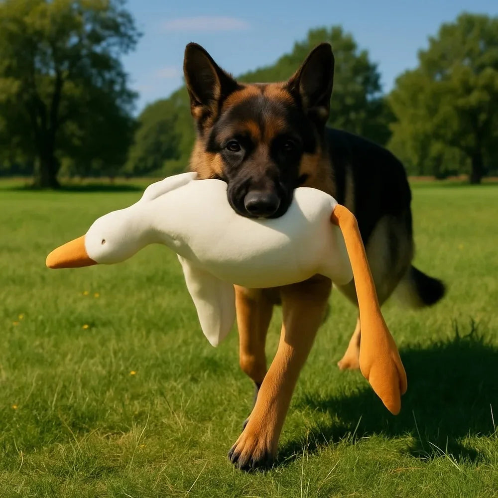 Plush Goose Dog Toy