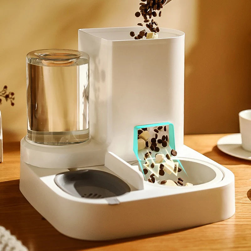 Gravity Pet Feeder & Water Dispenser