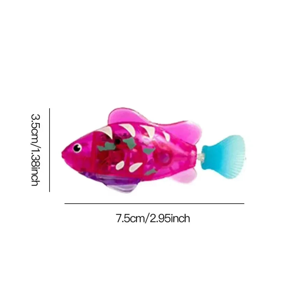 LED Interactive Robot Fish Cat Toy