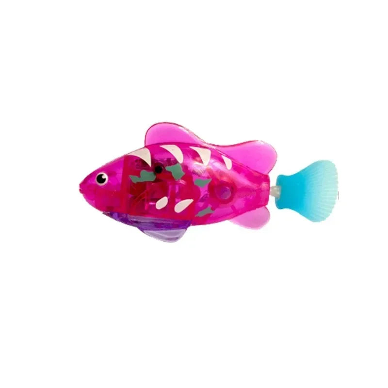 LED Interactive Robot Fish Cat Toy