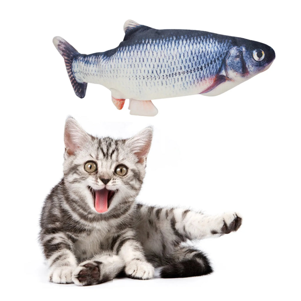 USB Electric Floppy Fish Cat Toy