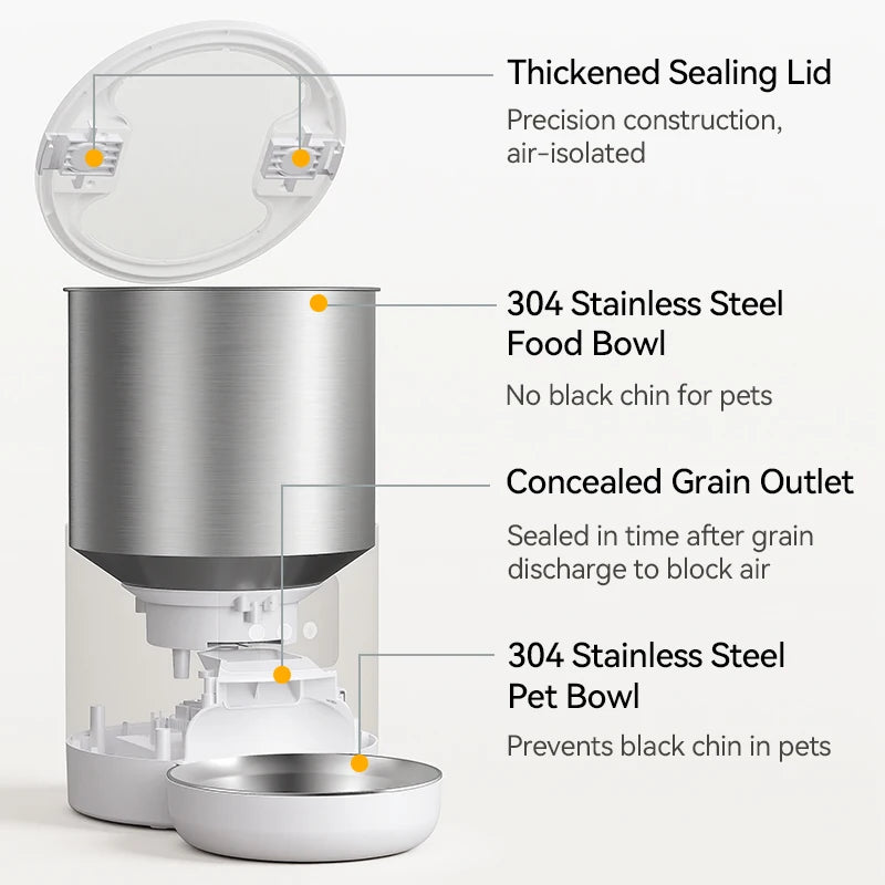 ROJECO 4.5L Smart Automatic Cat Feeder
