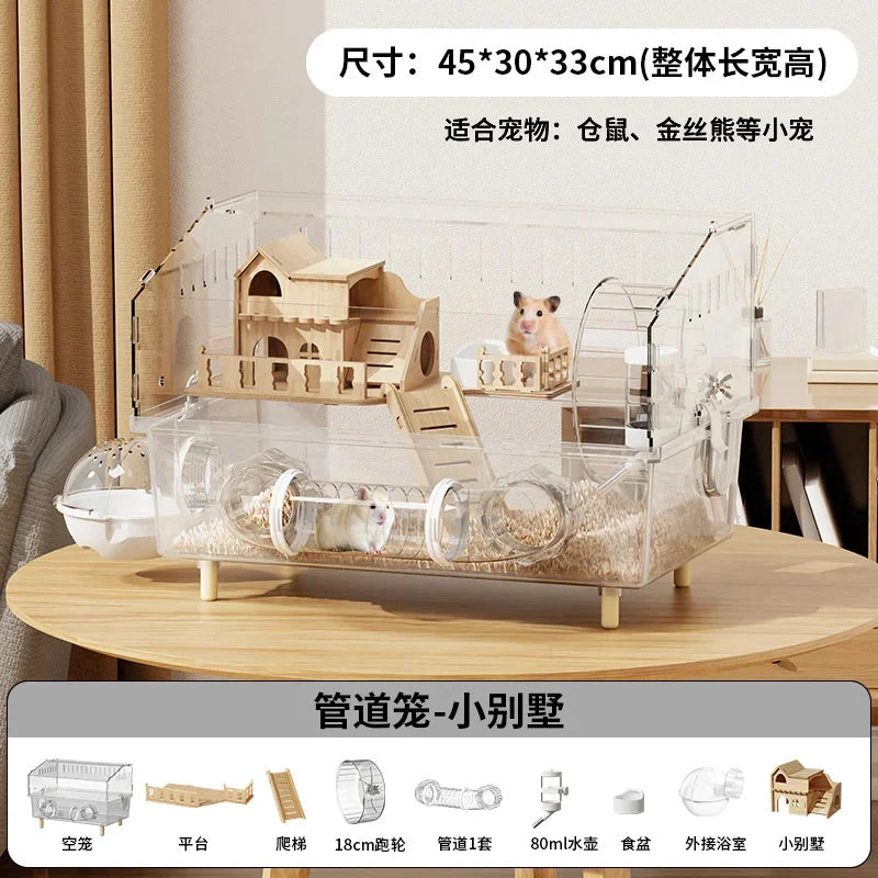Large Transparent Hamster Cage