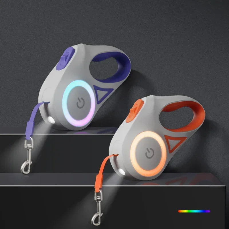 LED Retractable Dog Leash