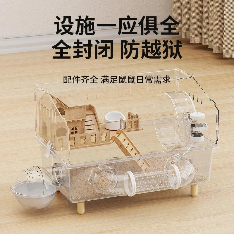 Large Transparent Hamster Cage