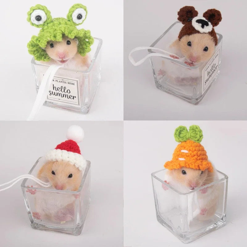 Knitted Hat for Hamsters & Small Pets