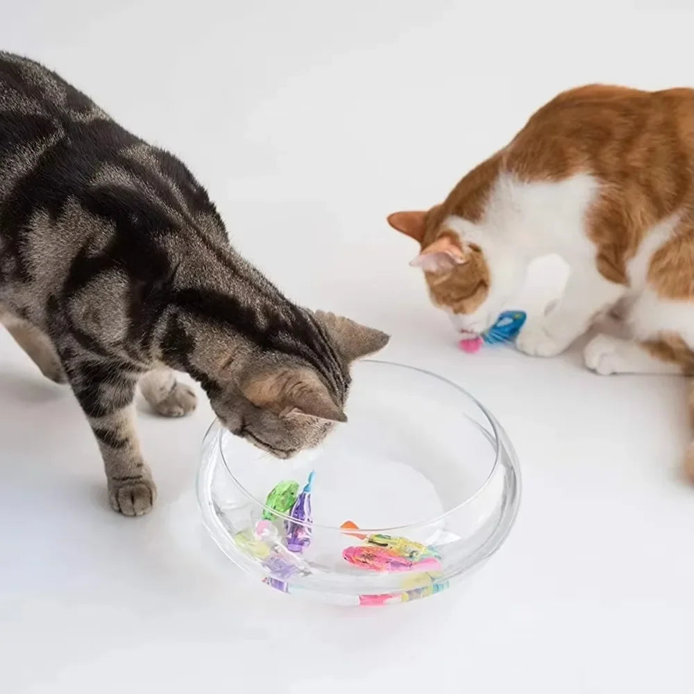 LED Interactive Robot Fish Cat Toy